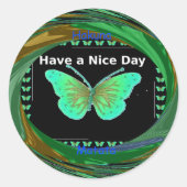 素敵な日とより良い夜の蝶を持っている.png ラウンドシール (正面)