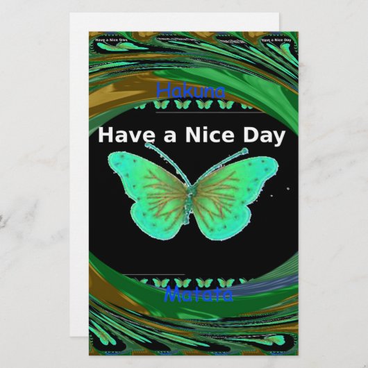 素敵な日とより良い夜の蝶を持っている.png 便箋 (正面/裏面)