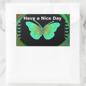 素敵な日とより良い夜の蝶を持っている.png 長方形シール (バッグ)