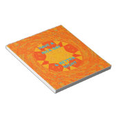 素敵な日とより良い夜の赤いデザイン ノートパッド (アングル)