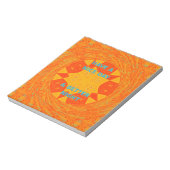 素敵な日とより良い夜の赤いデザイン ノートパッド (回転)