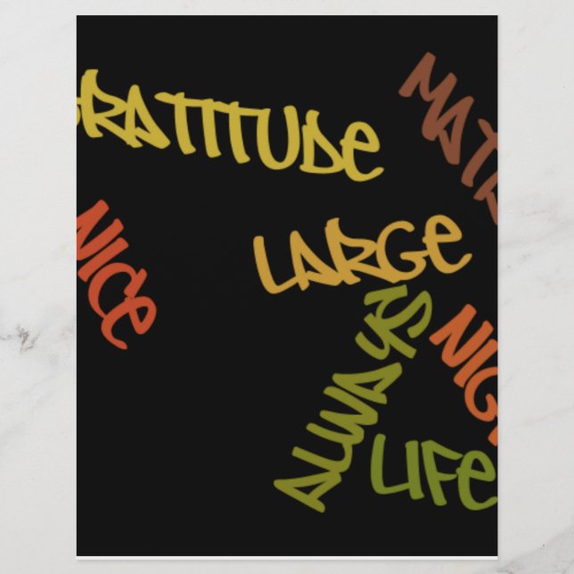 素敵な日より良いナイトライフ大きなギフトレターヘッド (正面)