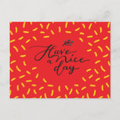 素敵な日を過ごす – はがきやる気を起こさせる ポストカード (正面)