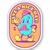 素敵な日を過ごす – ビニールシール シール (正面)