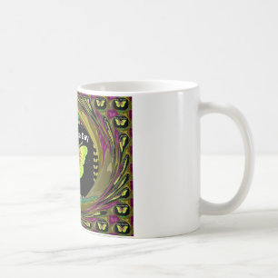 素敵な日を過ごす:美しい無限の蝶の芸術 コーヒーマグカップ