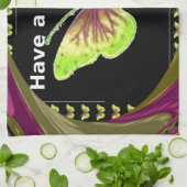 素敵な日を過ごすHakuna Matata文字.png キッチンタオル (折り畳み)