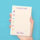 素敵な日カラフルハートチェックリスト ポストイット