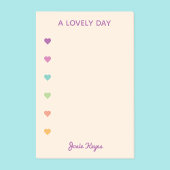 素敵な日カラフルハートチェックリスト ポストイット