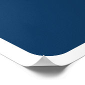 素敵な日青いフラワーポスター ポスター (角)