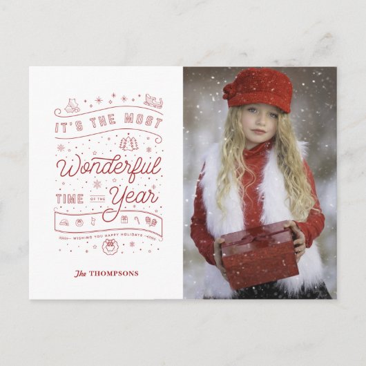 素敵な時期 / クリスマス ポストカード (正面)