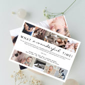 素敵な時間フォトコラージュ新生児 サンキューカード