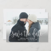 素敵な書道写真日付カードを保存 サンキューカード (正面)