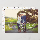 素敵な書道台本の写真の日付を保存 セーブザデート (正面/裏面)