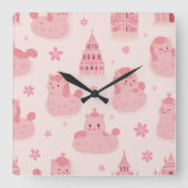 素敵な月時計 スクエア壁時計 (正面)