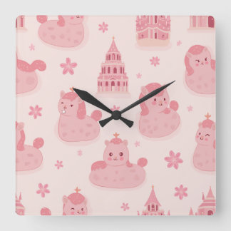 素敵な月時計 スクエア壁時計