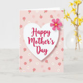素敵な母の日 グラフィックカード カード (黄色い花)