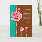 素敵な母エレガント母の日のカード カード (正面)