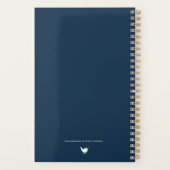 素敵な水彩花イラストのパーソナライズロゴ プランナー手帳 (裏面)