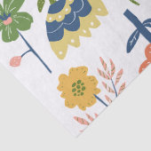 素敵な水彩花模様 美しい色合い ピンク 薄葉紙 (詳細)