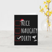 素敵な汚いけないクおもしろいリスマティニ カード (黄色い花)