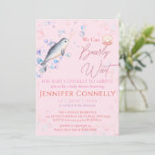 素敵な海の船酔いバブルベビーシャワー 招待状 (スタンド正面)