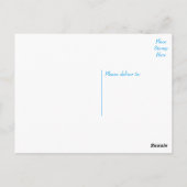 素敵な海洋への感謝の気持ちを込めて　サンライズブルー＆ホワイト ポストカード (裏面)