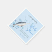 素敵な海男の赤ちゃんナロウハーブベビーシャワー スタンダードカクテルナプキン (角)