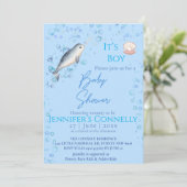 素敵な海男の赤ちゃんナロウハーブベビーシャワー 招待状 (スタンド正面)