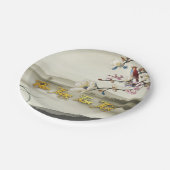 素敵な牧歌的なシーン春ベトナム新年PP ペーパープレート (アングル)