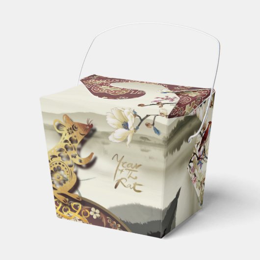 素敵な牧歌的なシーンChines Rat Year 2020 TOFB フェイバーボックス (正面サイド)