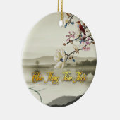 素敵な牧歌的なシーンVietnam New Year Tet RCO セラミックオーナメント (右)