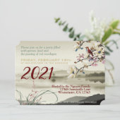 素敵な牧歌的なシーンVietnam Ox Year 2021 HFCI 案内状 (スタンド正面)