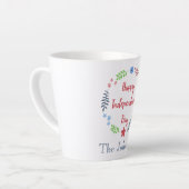 素敵な独立記念日 カフェラテマグ (左アングル)