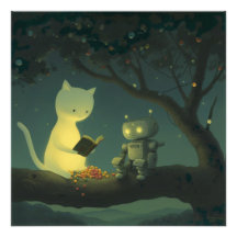 素敵な猫と小さなロボット:至福の時