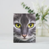 素敵な猫の肖像画 ポストカード (スタンド正面)