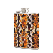 素敵な猫パターン…かわいいドードルアート フラスク (左)