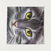 素敵な猫ポートレート タペストリー (正面(横))