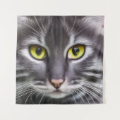 素敵な猫ポートレート タペストリー (正面)