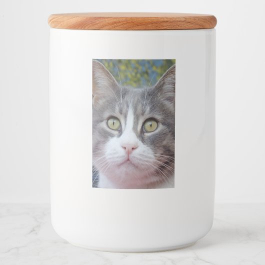 素敵な猫食品容器ラベル フードラベル (正面)