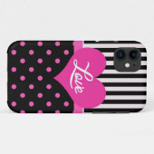 素敵な甘いピンクエレガントの水玉模様 Case-Mate iPhoneケース (裏面(横))