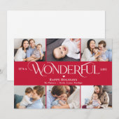 素敵な生活 編集可能なカラー ホリデー フォト カード (正面/裏面)