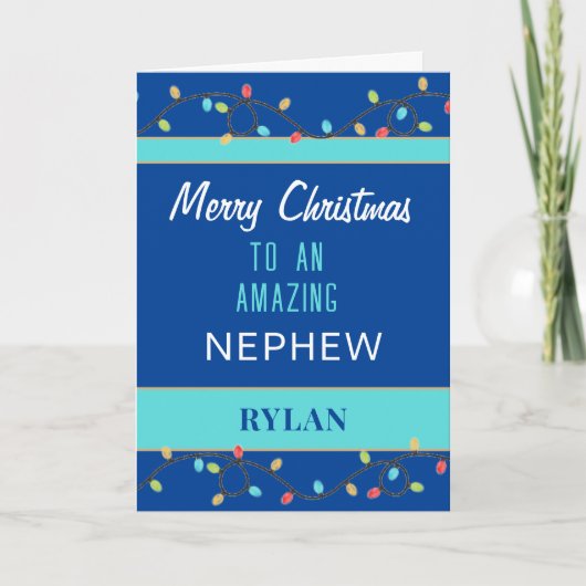 素敵な甥へのクリスマスカード シーズンカード (正面)
