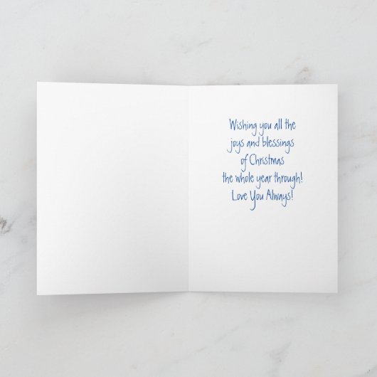 素敵な甥へのクリスマスカード シーズンカード (内部)