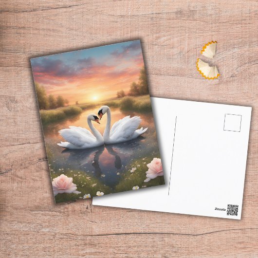素敵な白鳥 ポストカード