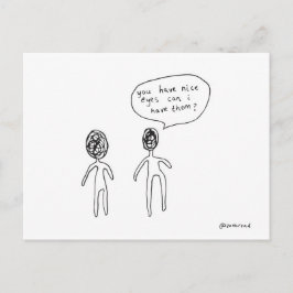 素敵な目のポストカード ポストカード