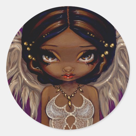 「素敵な目」ステッカー ラウンドシール (正面)