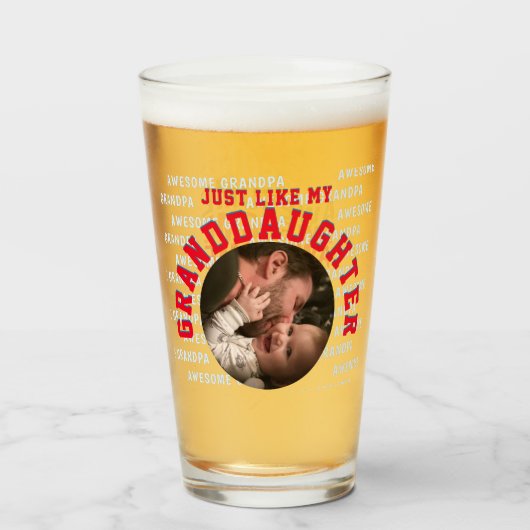 素敵な祖父 孫娘 父の日 タンブラーグラス (ドリンク裏面)
