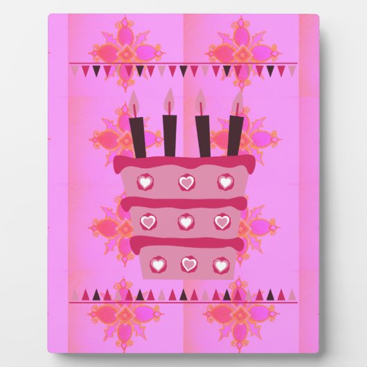 素敵な祝福に満ちたすばらしい幸せな誕生日をお過ごしください フォトプラーク (正面)