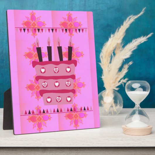 素敵な祝福に満ちたすばらしい幸せな誕生日をお過ごしください フォトプラーク (側面)