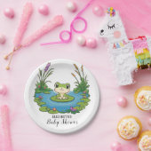 素敵な神秘的なカエルの赤ちゃんシャワー ペーパープレート (パーティー)